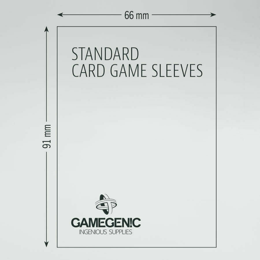 GameGenic Prime Standard Card Sleeves 66 x 91mm (50) Colour Code: Gray TCG